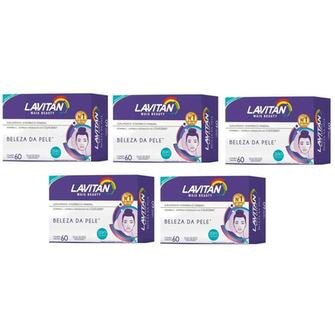 Kit Lavitan Mais Beauty 60 Cápsulas 5 Unidades