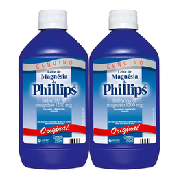 Imagem do produto Kit Leite De Magnésia Phillips Com 350Ml Original