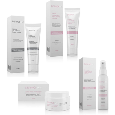 Imagem do produto Kit Linha Dermosex Clareador Esfoliante Hidratante E Tônico