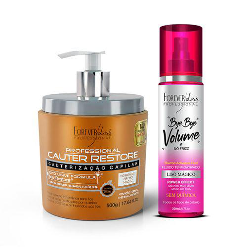 Imagem do produto Kit Liso Mágico 200Ml Com Cauterização Capilar Forever Liss
