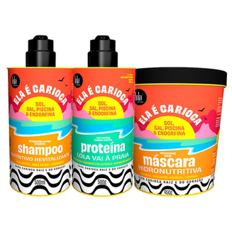 Imagem do produto Kit Lola Ela É Carioca Proteína 3 Em 1 E Shampoo E Máscara Lola Cosmetics