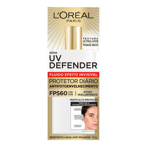 Protetor Solar Facial Loreal Uv Defender 60 Fps 40G