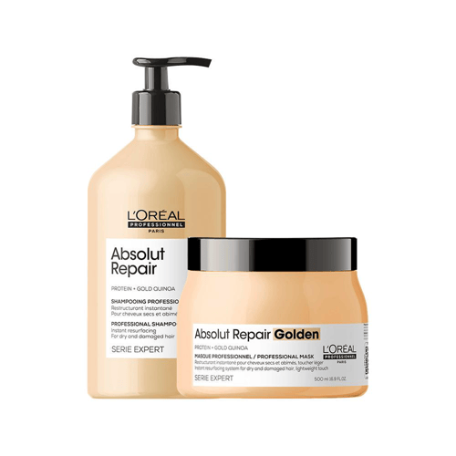 Imagem do produto Kit L'oréal Professionnel Serie Expert Absolut Repair Gold Quinoa Profissional Shampoo E Máscara Golden