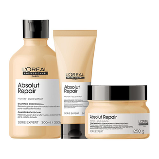 Imagem do produto Kit L'oréal Professionnel Serie Expert Absolut Repair Gold Quinoa Shampoo E Condicionador E Máscara