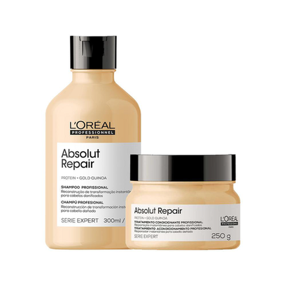 Imagem do produto Kit L'oréal Professionnel Serie Expert Absolut Repair Gold Quinoa Shampoo E Máscara Loreal Professionnel