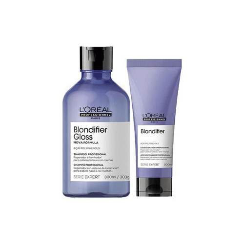 Imagem do produto Kit L'oréal Professionnel Serie Expert Blondifier Gloss Shampooe E Condicionador Loreal Professionnel
