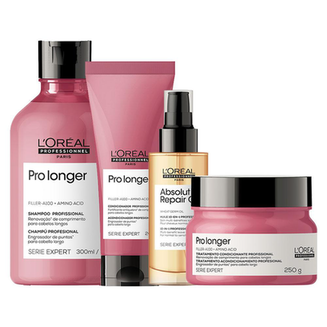 Imagem do produto Kit L'oréal Professionnel Serie Expert Pro Longer Shampoo E Condicioandor E Máscara E Óleo Loreal Professionnel