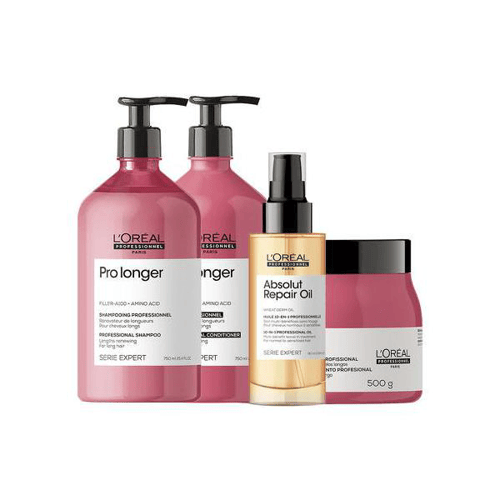 Imagem do produto Kit L'oréal Professionnel Serie Expert Pro Longer Shampoo E Condicionador E Máscara E Óleo Loreal Professionnel