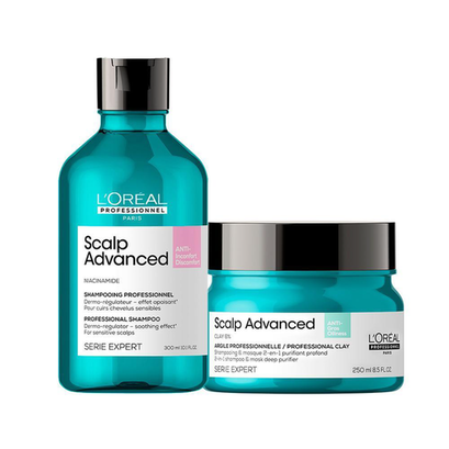Imagem do produto Kit L'oréal Professionnel Serie Expert Scalp Advanced Shampoo E Máscara De Tratamento 2 Em 1 250Ml L'oreal Profissionnel