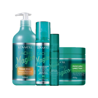 Imagem do produto Kit Lowell Cacho Mágico Shampoo E Máscara E Fluido E Óleo