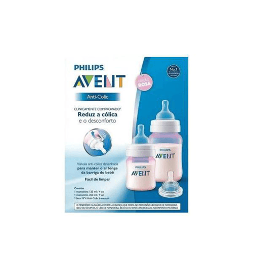 Imagem do produto Kit Mamadeiras Anticolic 125 E 260Ml Rosa