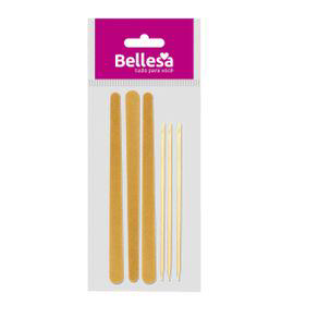 Imagem do produto Kit Manicure Bellesa Com 3 Lixas De Unha + 3 Palitos