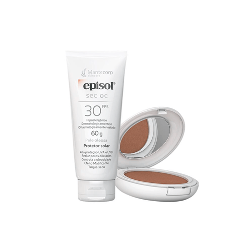 Imagem do produto Kit Mantecorp Cuidado Da Pele Facial Protetor Solar Fps30 E Protetor Solar Em Pó Fps50 Negra