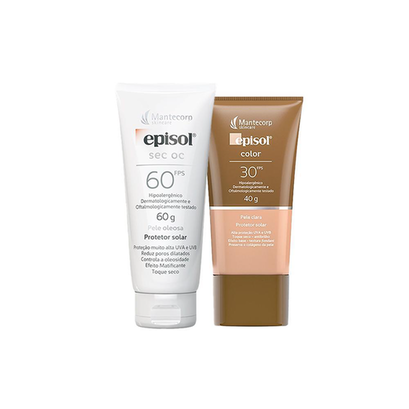 Imagem do produto Kit Mantecorp Cuidado Da Pele Facial Protetor Solar Fps60 E Protetor Solar Fps30 Clara