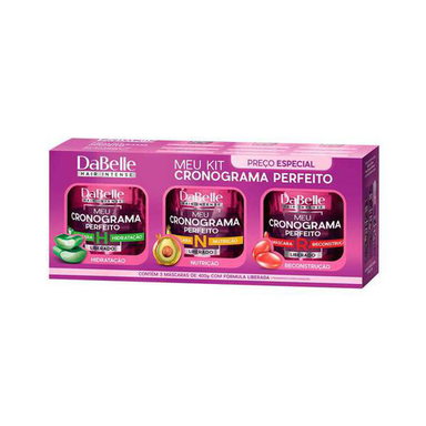 Imagem do produto Kit Máscara Capilar Dabelle Meu Cronograma Perfeito Com 3 Unidades 1 Unidade