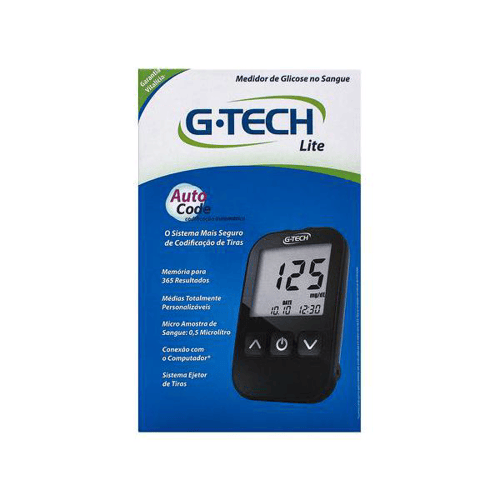 Kit Medidor De Glicose Gtech Free Lite