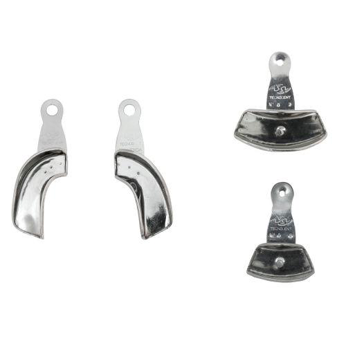 Kit Moldeira Inox Parcial Lisa Com 4 Peças Tecnodent