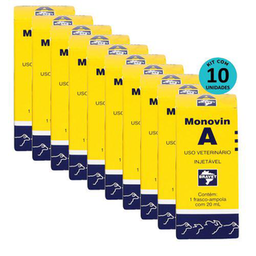 Imagem do produto Kit Monovin A Bravet 20Ml C/ 10 Unidades