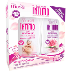 Imagem do produto Kit Muriel Sabonete Íntimo Tradicional/ Floral Com 200Ml Cada