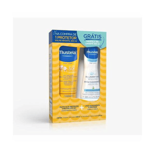 Imagem do produto Kit Mustela Protetor Solar Infantil Fps50 200Ml + Gel Lavante 200Ml