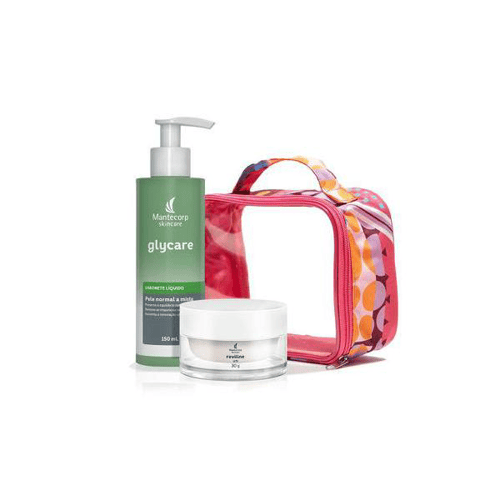 Imagem do produto Kit Nécessaire+ Rejuvenescedor Reviline Lift+ Sabonete Glycare Mantecorp Skincare