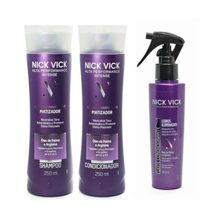 Imagem do produto Kit Nick Vick Matizador Shampoo Cond E Leite Condicionante