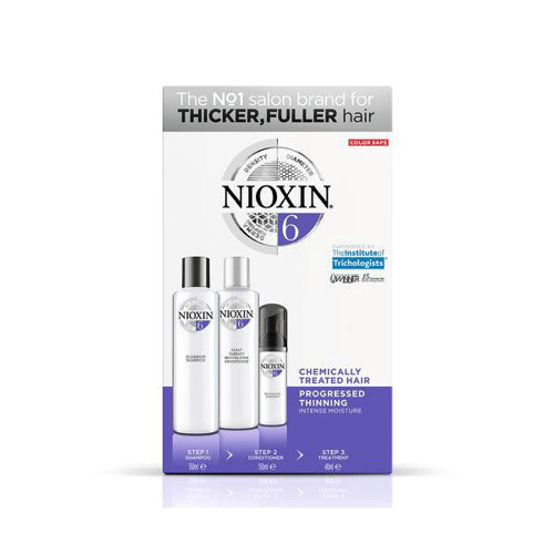 Kit Shampoo Nioxin System 6 Trial Pequeno 150Ml + Condicionador 150Ml + Tratamento 40Ml