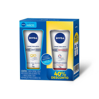 Imagem do produto Kit Nivea Cuidado Em Dobro Para Mãos 40% Off Na Segunda