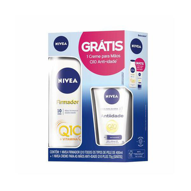Imagem do produto Kit Nivea Hidratante Firmador Q10 400Ml Grátis Creme De Mãos Nivea Q10 75G