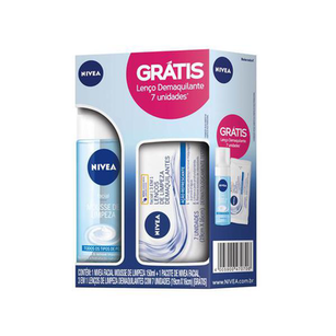 Imagem do produto Kit Nivea Mousse De Limpeza Facial 150Ml + Lenço Demaquilante 7 Unidades