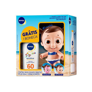 Imagem do produto Kit Nivea Protetor Solar Kids Sensitive Fps60 125Ml + Boneco Doll Feminino