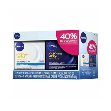 Imagem do produto Kit Nivea Q10 Antissinais Dia + Q10 Antissinais Noite 40% De Desconto