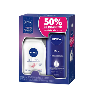 Imagem do produto Kit Nivea Sabonete Líquido Intimo + Hidratante Milk 1 Unidade