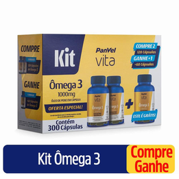 Kit Omega 3 Panvel Vita 1000Mg 300Cps Panvel Farmácias