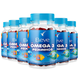 Imagem do produto Kit Ômega 3 Peixinhos Infantil 180 Dias 720 Cápsulas Eleve Eleve Life
