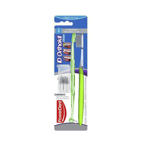 Imagem do produto Kit Ortodôntico Cônico 3 A 7 Mm Escova Ortodôntica E Passa Fio E Fio Dental