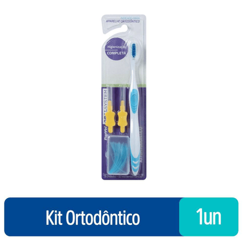 Imagem do produto Kit Ortodontico Panvel Oral System Escova + Passa Fio + 2 Interdentais Conicas