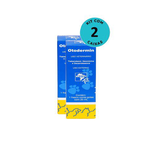 Kit Otodermin Bravet 20Ml C/ 2 Unidades