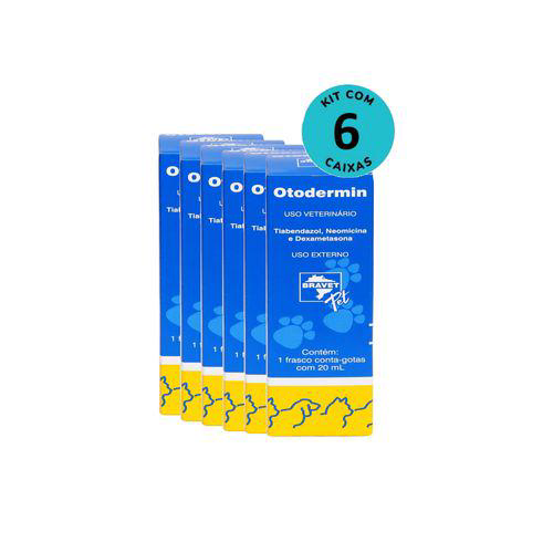 Kit Otodermin Bravet 20Ml C/ 6 Unidades