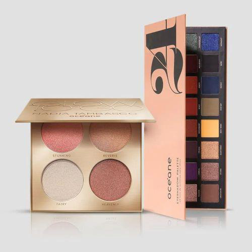 Imagem do produto Kit Paleta De Iluminadores Nádia Tambasco By Océane + Paleta De Sombras 24 Cores Océane 2 Produtos