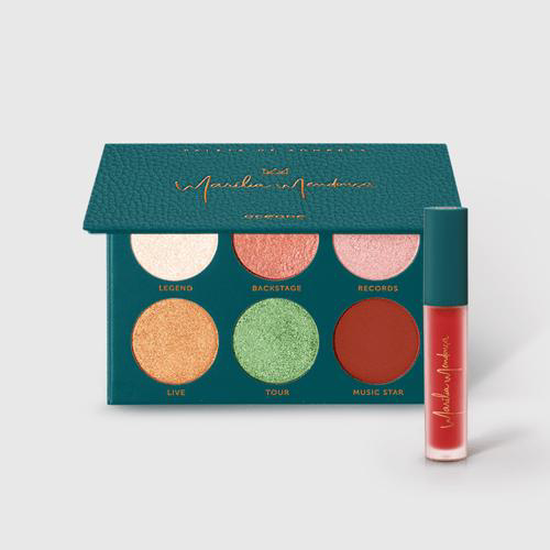Imagem do produto Kit Paleta De Sombras + Batom Vermelho Marília Mendonça By Océane 2 Produtos Oceane