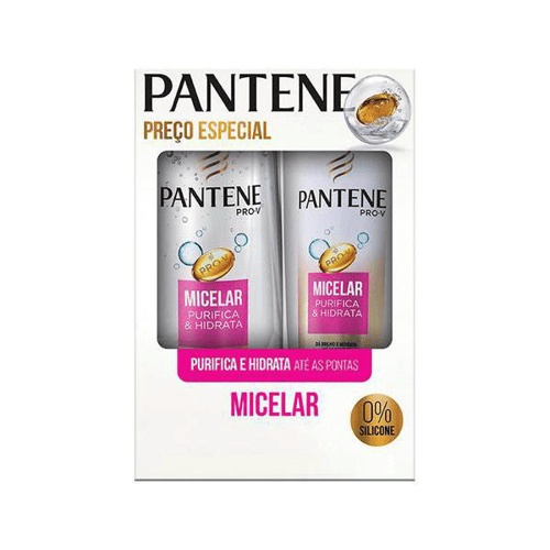 Kit Pantene Micelar Hidrata E Purifica Shampoo 200Ml + Condicionador 175Ml