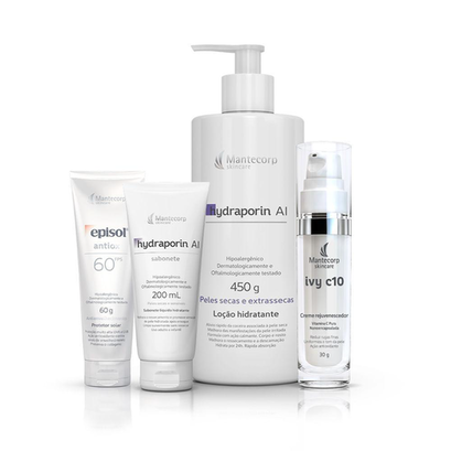 Imagem do produto Kit Pele Seca Hydraporin Ai Sabonete+ Hydraporin Ai+ Ivy C 10+ Episol Antiox Mantercorp