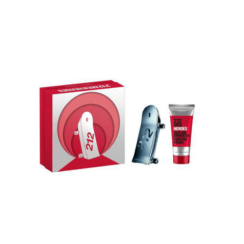 Imagem do produto Kit Perfume 212 Heroes Edt 90Ml + Gel De Banho 100Ml Carolina Herrera