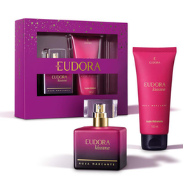 Imagem do produto Kit Presente Dia Dos Namorados Kiss Me Rosa Marcante 2 Itens Eudora