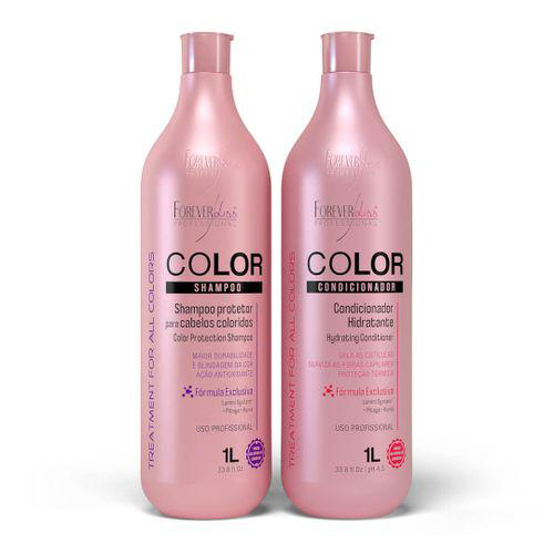 Imagem do produto Kit Proteção Da Cor Shampoo 1L E Condicionador 1L Forever Liss