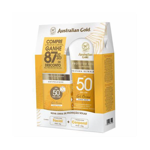 Kit Protetor Solar Australian Gold Toque Seco Fps50 200G + Protetor Solar Facial Fps50 50G