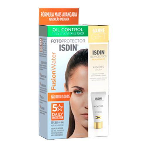 Imagem do produto Kit Protetor Solar Isdin Fusion Water Fps60 Com 50Ml + Kox Eyes Com 3G 1 Unidade