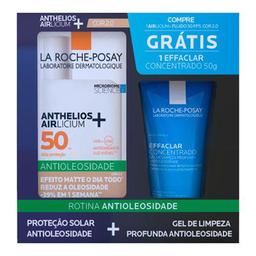 Imagem do produto Kit Protetor Solar La Roche Posay Anthelios + Aircilium Fps50 2.0 40G + Gel De Limpeza Effaclar Concentrado 50G