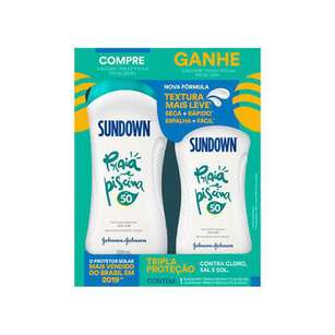 Imagem do produto Kit Protetor Solar Sundown Praia E Piscina Fps50 200Ml+ 120Ml
